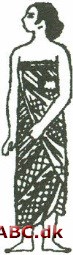 sarong, vikledragt i Bagindien, Indonesien og på Java; brugt af begge køn