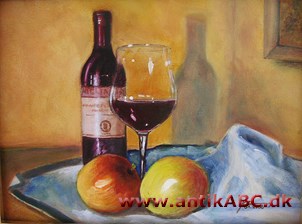 stilleben (tysk stille liv) = opstilling. Betegnelse for nature morte