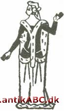 surcot (fransk sur, over og cotte, kutte) overkjortel hovedsagelig båret af kvinder i 1200-tallet