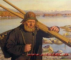 Sydvest er en bredskygget, hovedbeklædning for fiskere af vandtæt stof, med nakkeskygge