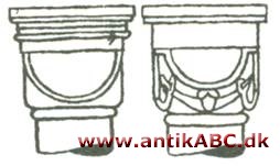 terningkapitæl, som firkantet klods, i romansk kunst