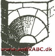 trompe (fransk horn) niche over hjørnet mellem to mure, som mødes i ret vinkel, hvorved et forneden firkantet rum f. eks. foroven gøres ottekantet