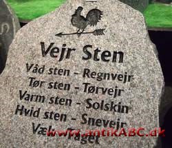 vejrsten til dekoration. Vejrudsigten, der aldrig slår fejl