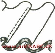 vingetegl, tagsten af form som liggende S, i brug fra omkring 1550