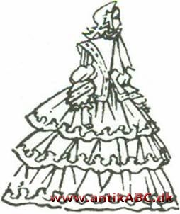 volant (af latin volare, flyve) rynket tøj strimmel brugt som besætning