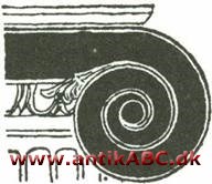 volut (latin det drejende) spiralrullet ornament
