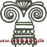 æolisk kapitæl (fra navn på folkestamme på Lesbos og Lilleasiens vestkyst) forløber for jonisk