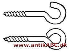 øsken, en med øje forsynet skrue